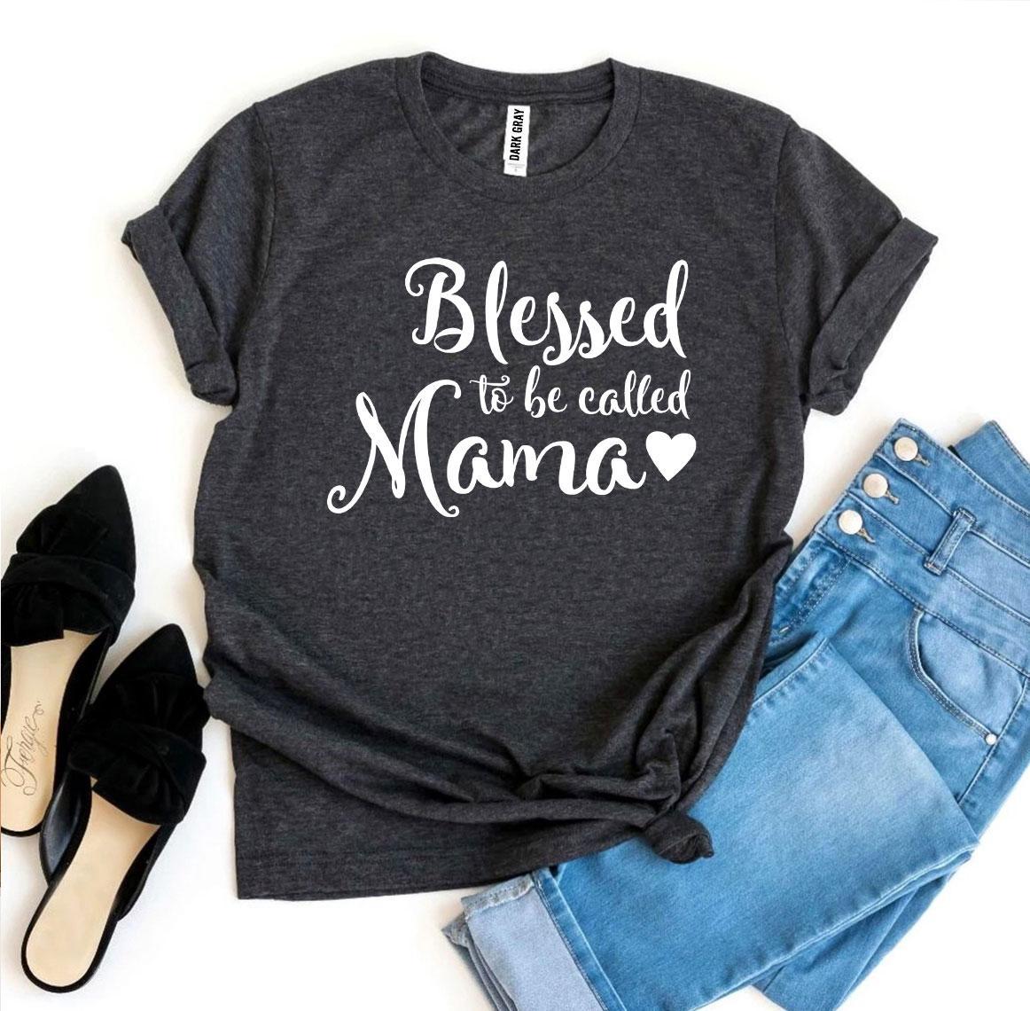 Blessed to Be Called Mama Christian T Shirts