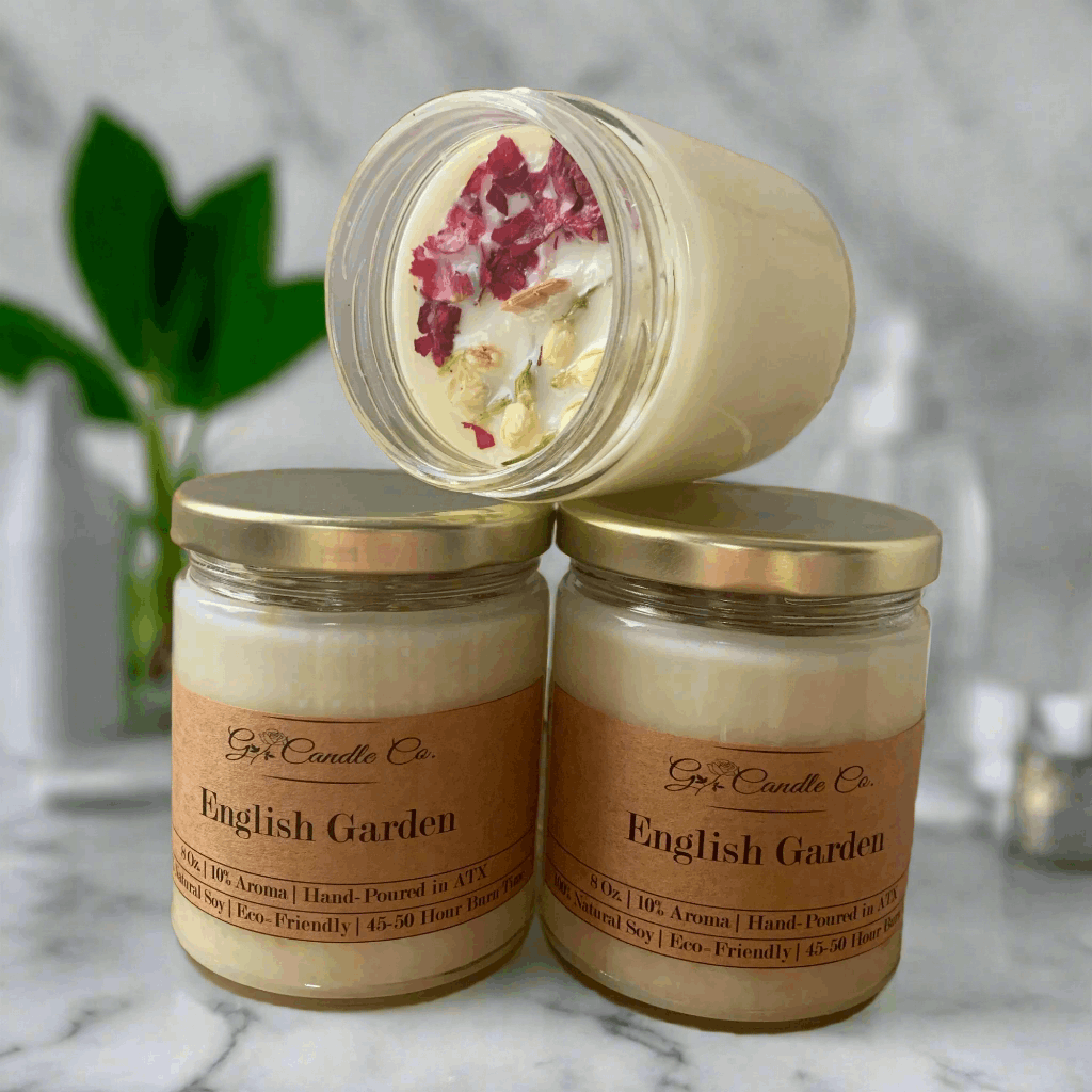 English Garden Natural Handmade Soy Candles