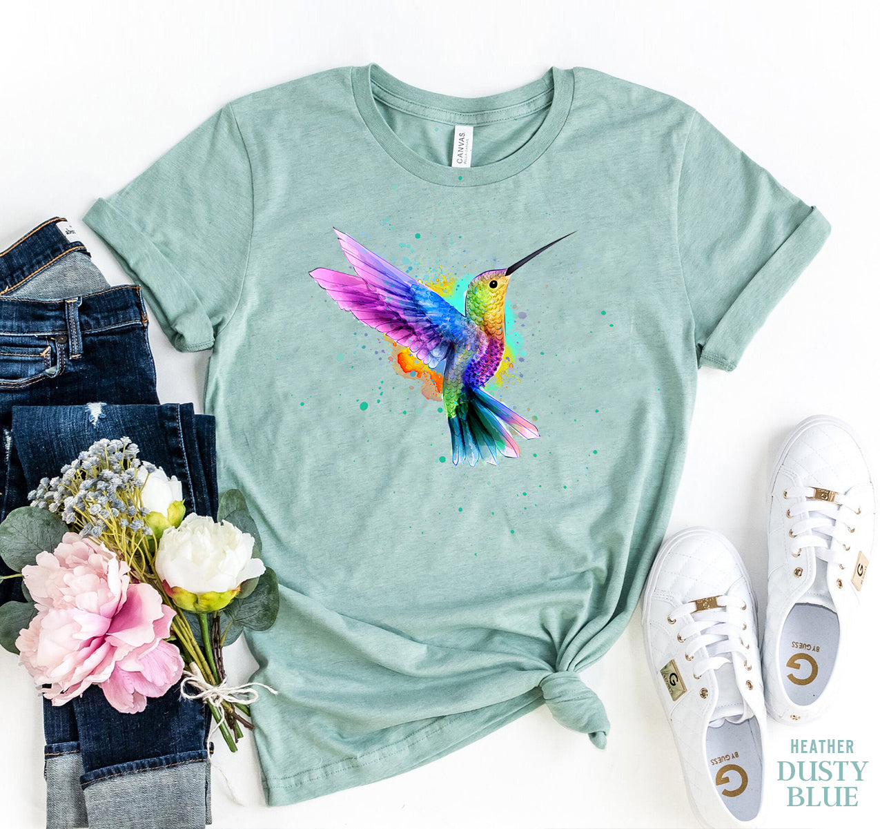 ​​Graphic Tees Women Humming Bird