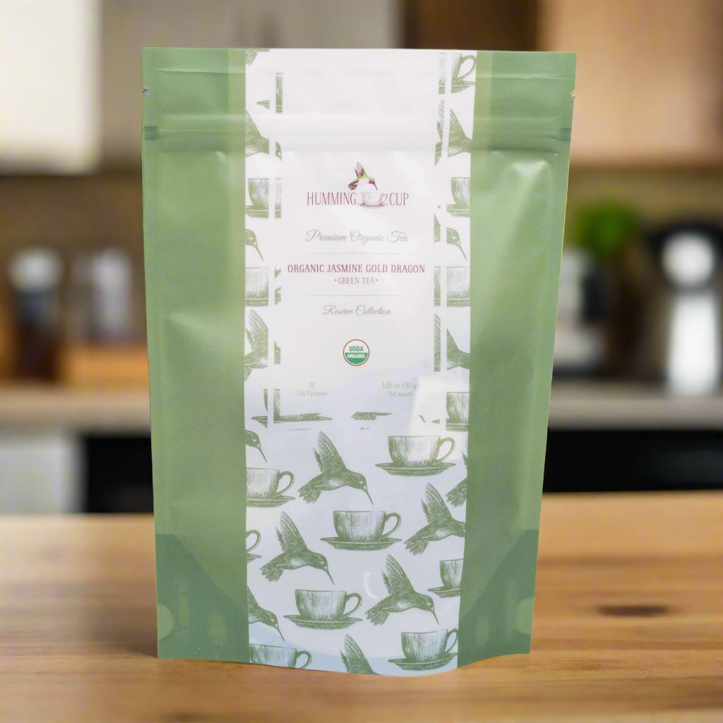 Organic Jasmine Gold Dragon Green Tea Sachets