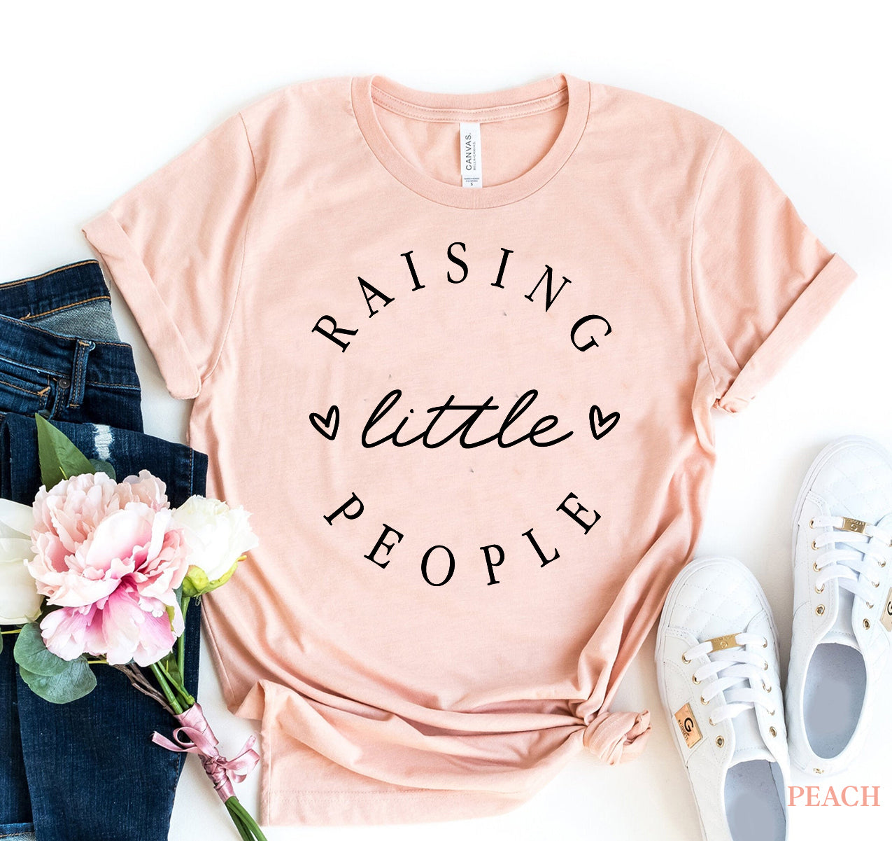 ​​Raising Little People Graphic Tees Women
