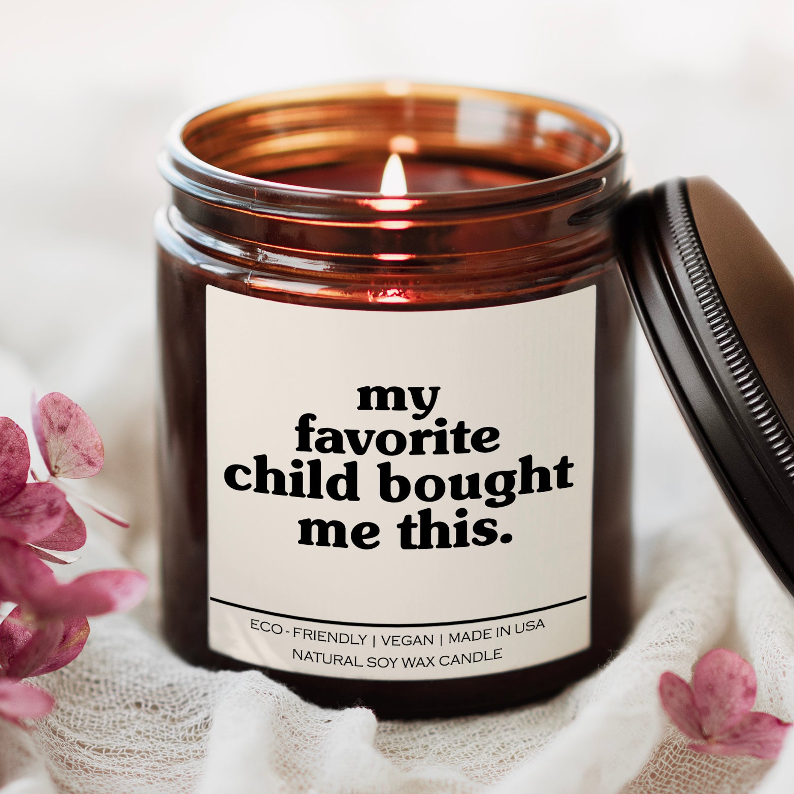 Sustainable Soy Candle - Eco friendly - Nontoxic - Funny