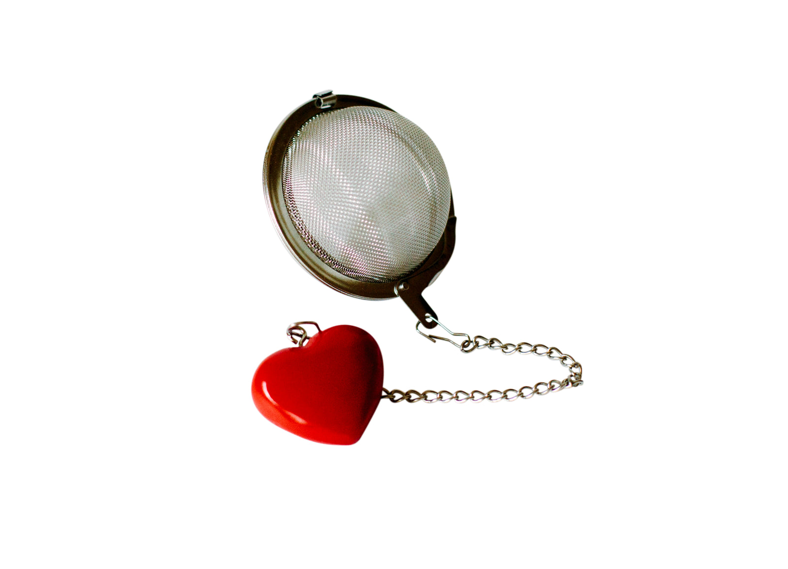 mesh tea ball infuser for loose leaf tea. 